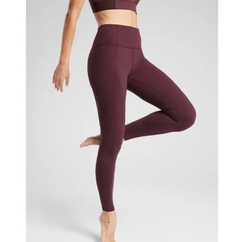 Athleta Women’s Classic High Waisted Athletic Workout Leggings Pockets Size XS